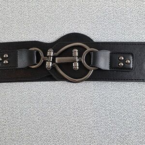 Torrid Black Stretch Belt with Hook closure Size 5 plus size